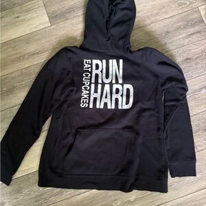 Black Hoodie with Bold Print